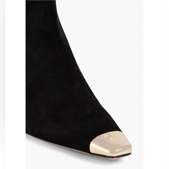 ALEXANDRE BIRMAN Olivia 60 embellished suede ankle boots. SZ 38.5. NIB - Picture 3 of 10